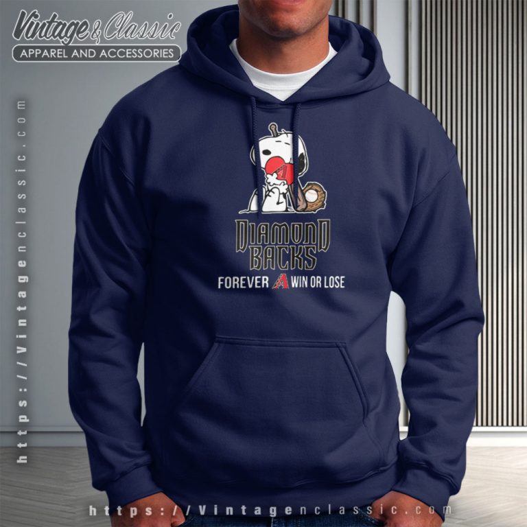 Snoopy Forever Win Or Lose Baseball Arizona Diamondbacks Hoodie Snoopy Forever Win Or Lose Baseball Arizona Diamondbacks Hoodie