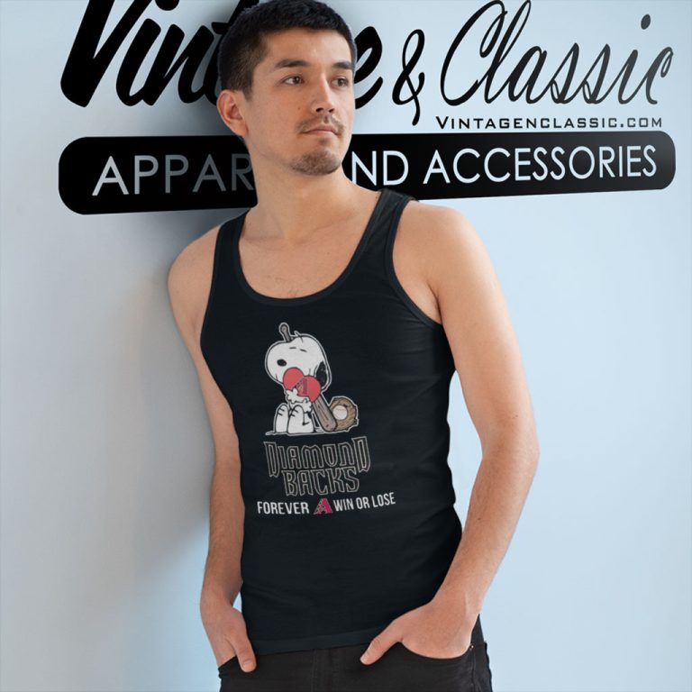 Snoopy Forever Win Or Lose Baseball Arizona Diamondbacks Tank Top Racerback Snoopy Forever Win Or Lose Baseball Arizona Diamondbacks Tank Top Racerback