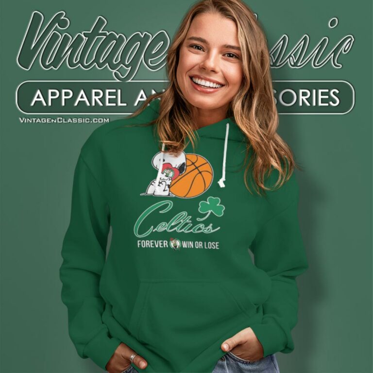 Snoopy Forever Win Or Lose Boston Celtics Hoodie Snoopy Forever Win Or Lose Boston Celtics Hoodie