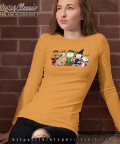 Snoopy Friends Halloween Shirt Peanuts Gang Long Sleeve Tee