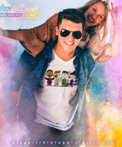 Snoopy Friends Halloween Shirt Peanuts Gang V Neck TShirt