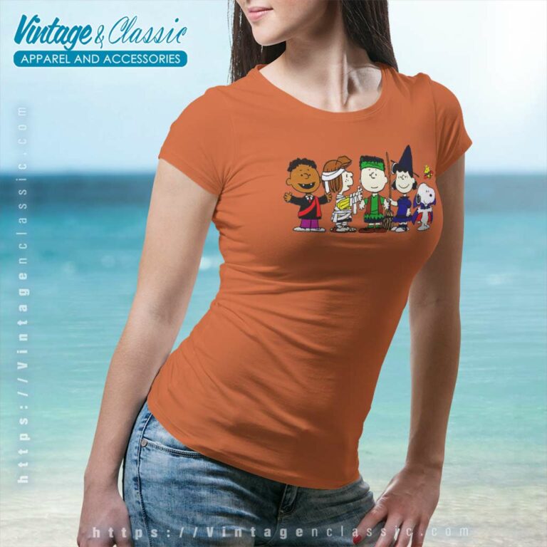 Snoopy Friends Halloween Shirt Peanuts Gang Women TShirt Snoopy Friends Halloween Shirt Peanuts Gang Women TShirt