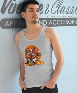 Snoopy Friends Halloween Shirt Trick Or Treat 6 Snoopy Friends Halloween Shirt Trick Or Treat Tank Top Racerback