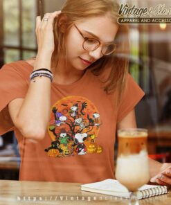 Snoopy Friends Halloween Shirt Trick Or Treat 8 Snoopy Friends Halloween Shirt Trick Or Treat Women TShirt
