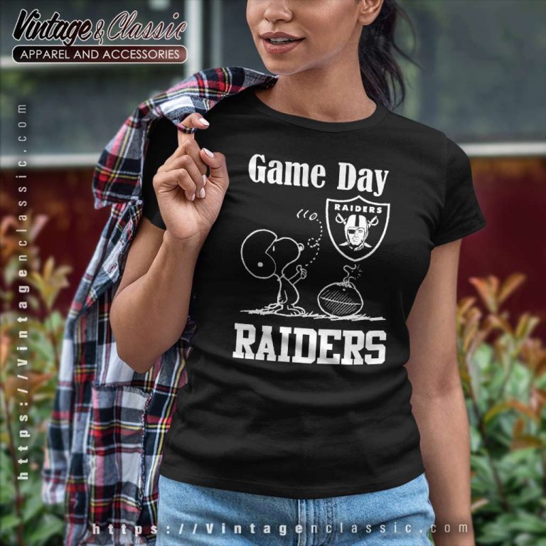 Snoopy Game Day Las Vegas Raiders Women TShirt Snoopy Game Day Las Vegas Raiders Women TShirt