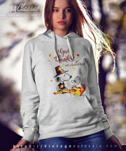 Snoopy Give Thanks With A Grateful Heart Hoodie