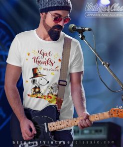 Snoopy Give Thanks With A Grateful Heart T Shirt
