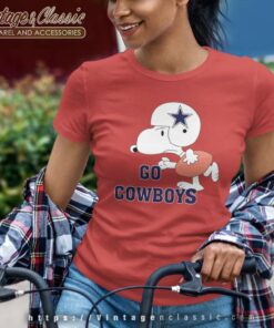 Snoopy Go Dallas Cowboys Women TShirt