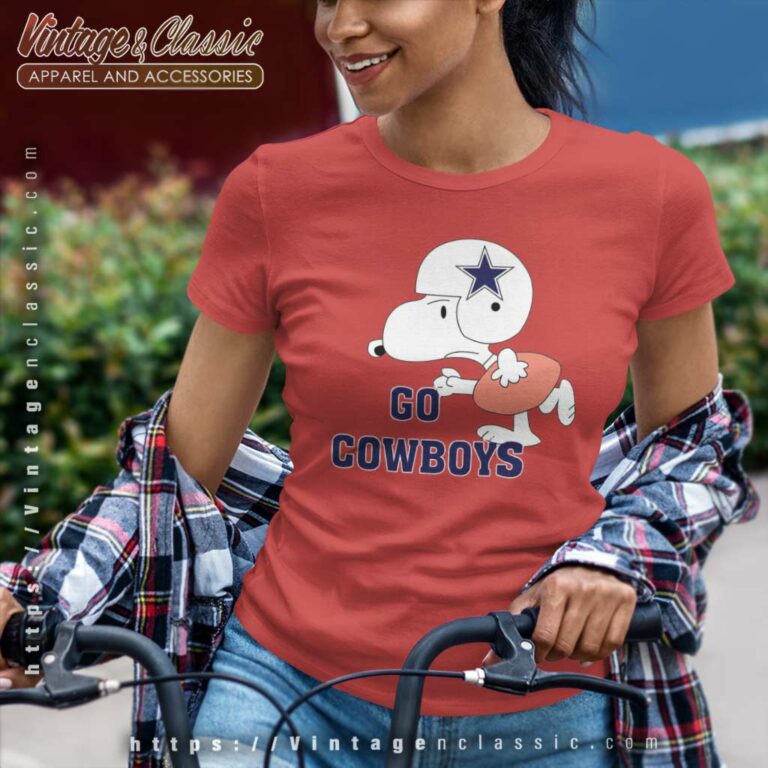 Snoopy Go Dallas Cowboys Women TShirt Snoopy Go Dallas Cowboys Women TShirt