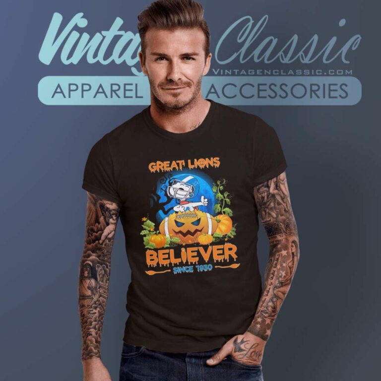 Snoopy Great Detroit Lions Believer Since 1930 Halloween T Shirt Snoopy Great Detroit Lions Believer Since 1930 Halloween T Shirt