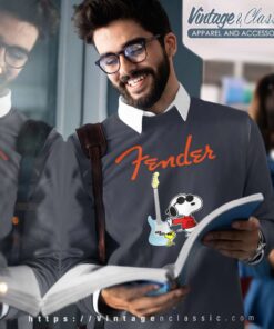 Snoopy Guitar Player Fender Sweatshirt