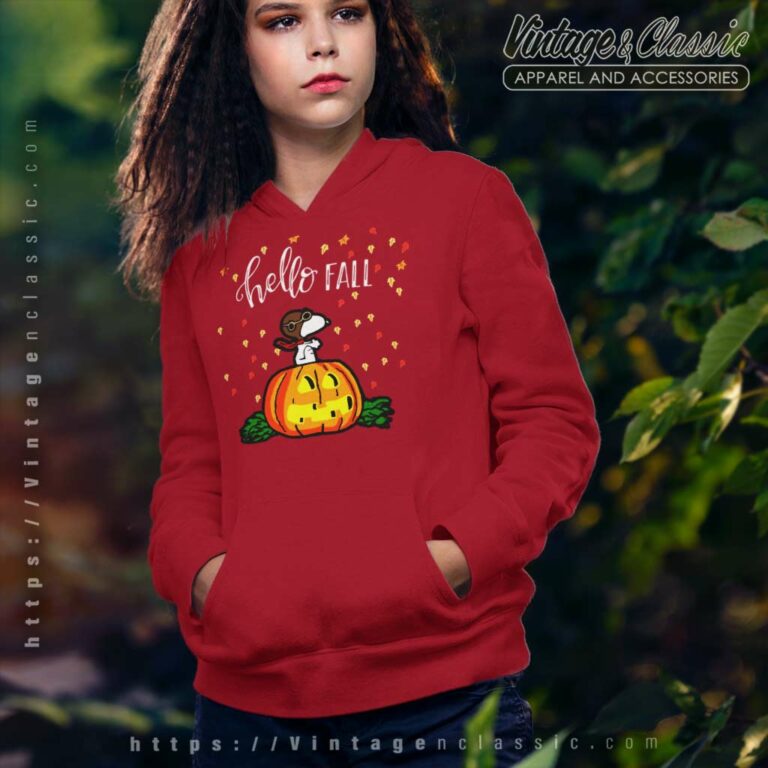 Snoopy Halloween Hello Fall Hoodie Snoopy Halloween Hello Fall Hoodie