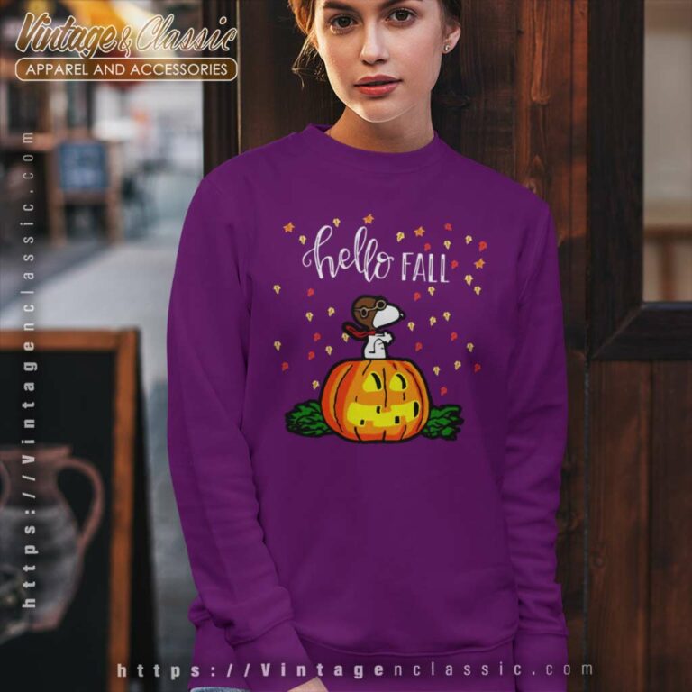 Snoopy Halloween Hello Fall Sweatshirt Snoopy Halloween Hello Fall Sweatshirt