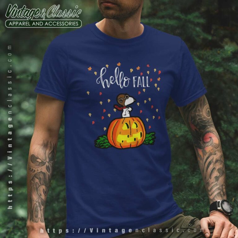 Snoopy Halloween Hello Fall T Shirt Snoopy Halloween Hello Fall T Shirt