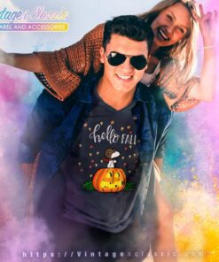 Snoopy Halloween Hello Fall V Neck TShirt