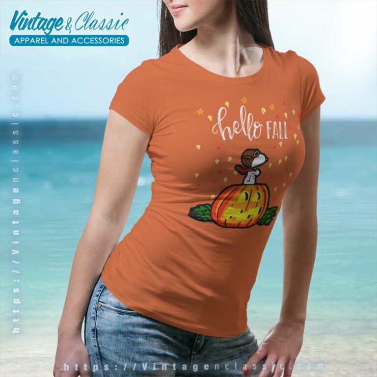 Snoopy Halloween Hello Fall Women TShirt Snoopy Halloween Hello Fall Women TShirt