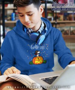 Snoopy Halloween Hello Fall kids Hoodie