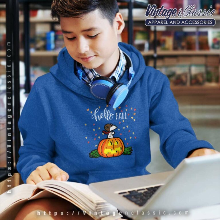 Snoopy Halloween Hello Fall kids Hoodie Snoopy Halloween Hello Fall kids Hoodie