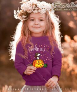 Snoopy Halloween Hello Fall kids Sweetshirt