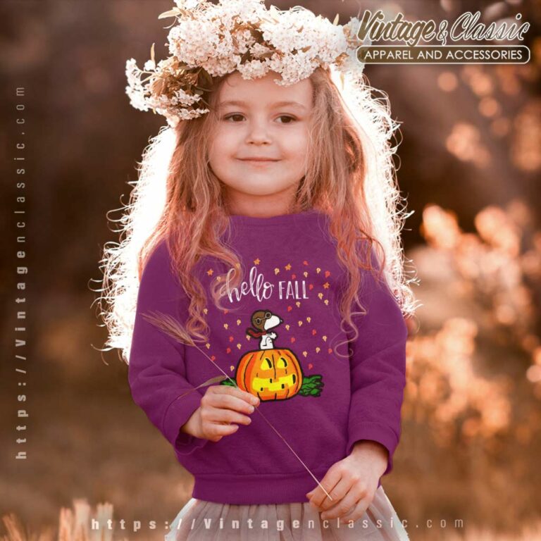 Snoopy Halloween Hello Fall kids Sweetshirt Snoopy Halloween Hello Fall kids Sweetshirt
