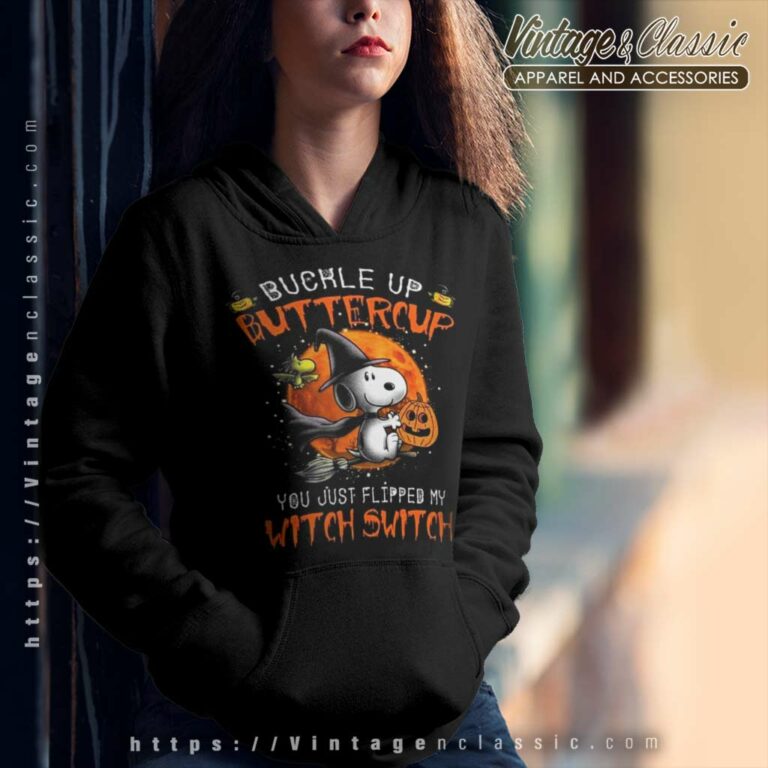 Snoopy Halloween Shirt Buckle Up Buttercup Hoodie Snoopy Halloween Shirt Buckle Up Buttercup Hoodie