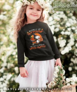 Snoopy Halloween Shirt Buckle Up Buttercup kids Sweetshirt