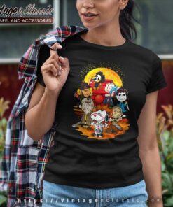 Snoopy Halloween Shirt Dog And Gang Transparent Women TShirt