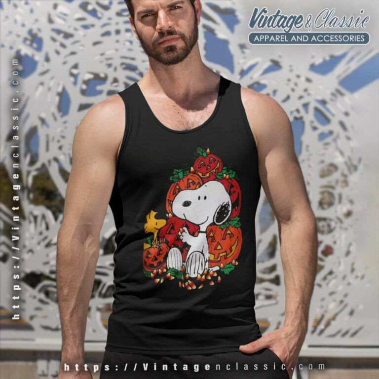 Snoopy Halloween Shirt Gift For Fan Tank Top Racerback Snoopy Halloween Shirt Gift For Fan Tank Top Racerback
