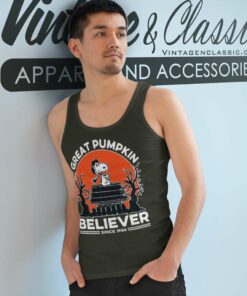 Snoopy Halloween Shirt Great Pumpkin Believer 6 Snoopy Halloween Shirt Great Pumpkin Believer Tank Top Racerback