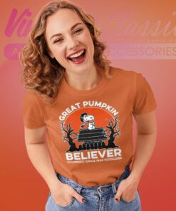 Snoopy Halloween Shirt Great Pumpkin Believer 9 Snoopy Halloween Shirt Great Pumpkin Believer Women TShirt