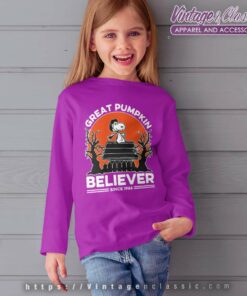 Snoopy Halloween Shirt Great Pumpkin Believer 4 Snoopy Halloween Shirt Great Pumpkin Believer kids Longsleeves