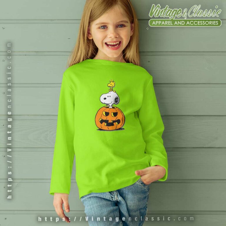 Snoopy Halloween Shirt Peanuts Woodstock Kids Longsleeves Snoopy Halloween Shirt Peanuts Woodstock Kids Longsleeves