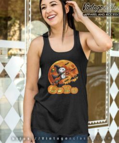 Snoopy Halloween Shirt Pumpkin Witch Tank Top Racerback