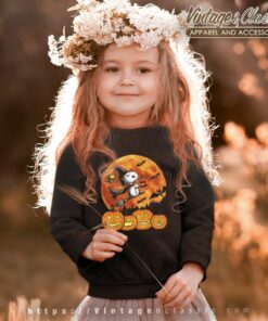 Snoopy Halloween Shirt Pumpkin Witch kids Sweetshirt