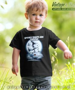 Snoopy Halloween Shirt Spooky Nights Are Coming kids Tshirt