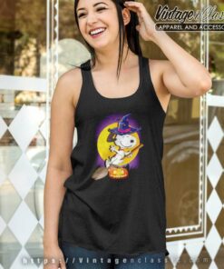 Snoopy Halloween Shirt Witch Pumpkin Tank Top Racerback