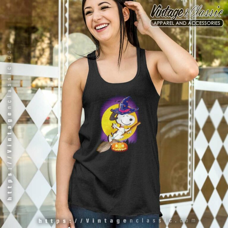 Snoopy Halloween Shirt Witch Pumpkin Tank Top Racerback Snoopy Halloween Shirt Witch Pumpkin Tank Top Racerback