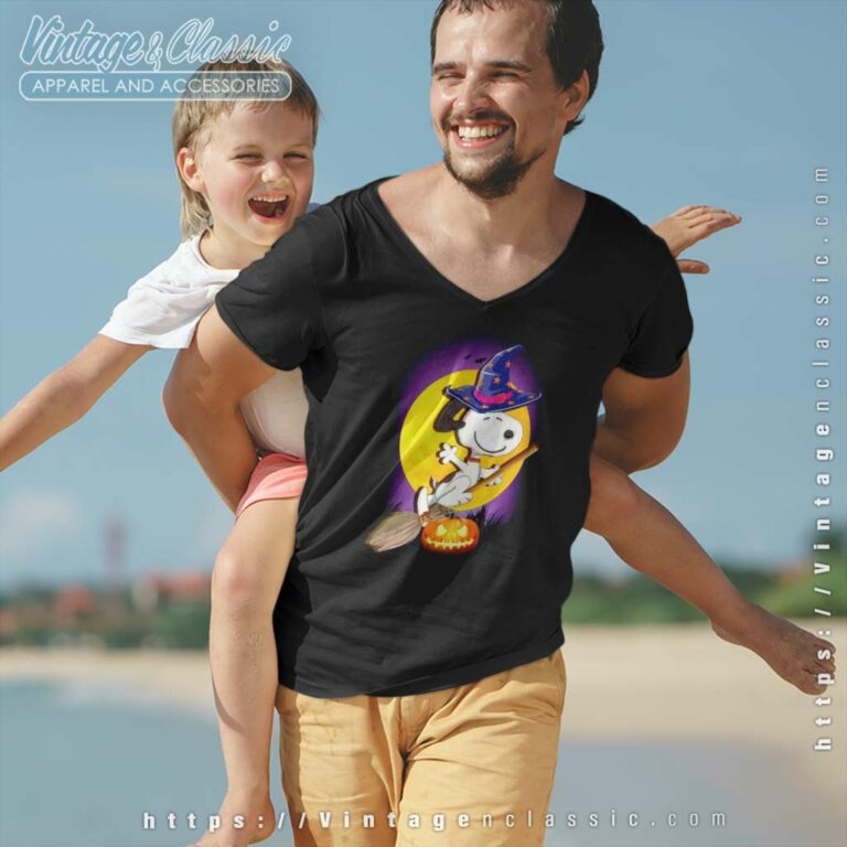 Snoopy Halloween Shirt Witch Pumpkin V Neck TShirt Snoopy Halloween Shirt Witch Pumpkin V Neck TShirt
