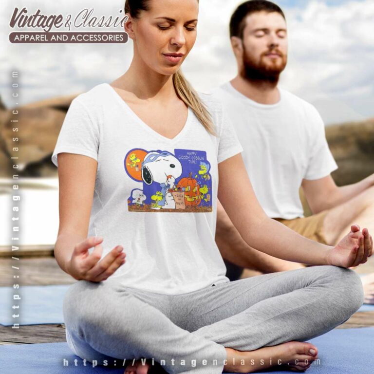 Snoopy Halloween Trick Or Treat V Neck TShirt Snoopy Halloween Trick Or Treat V Neck TShirt