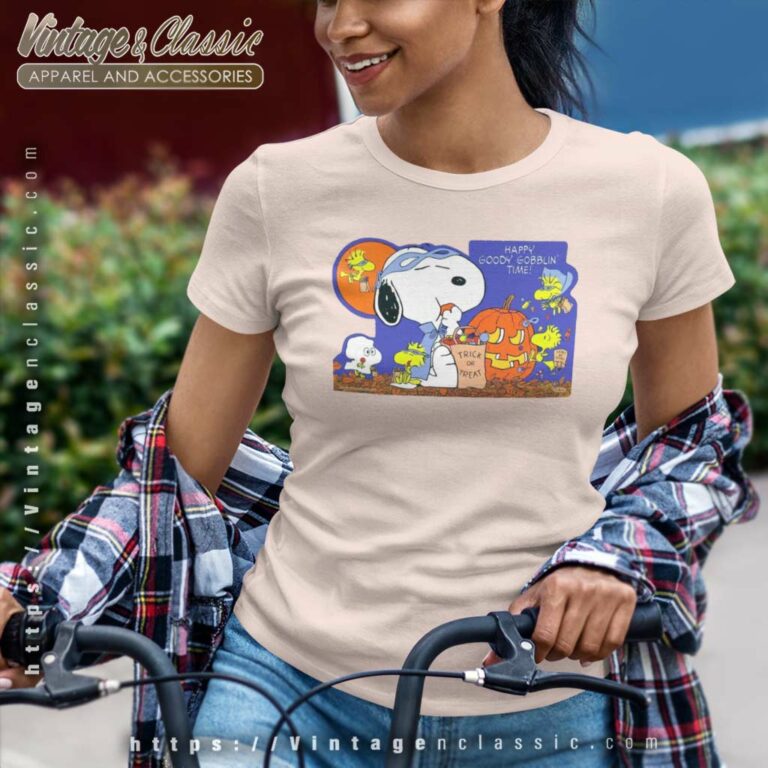 Snoopy Halloween Trick Or Treat Women TShirt Snoopy Halloween Trick Or Treat Women TShirt