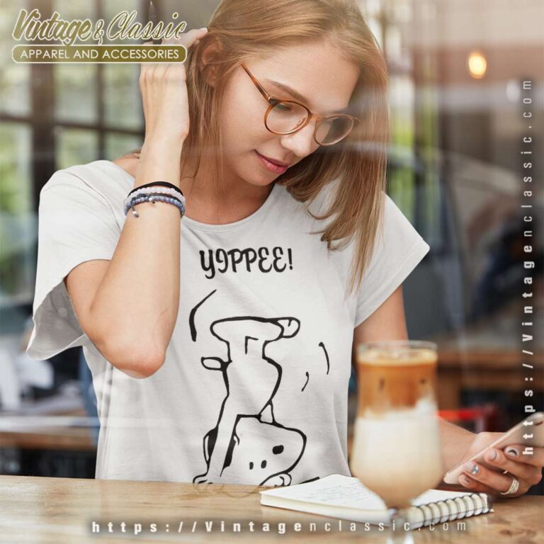 Snoopy Handstand Yippee Funny Women TShirt Snoopy Handstand Yippee Funny Women TShirt