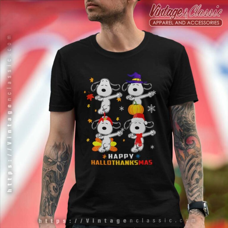 Snoopy Happy Hallo Thanksmas T Shirt Snoopy Happy Hallo Thanksmas T Shirt