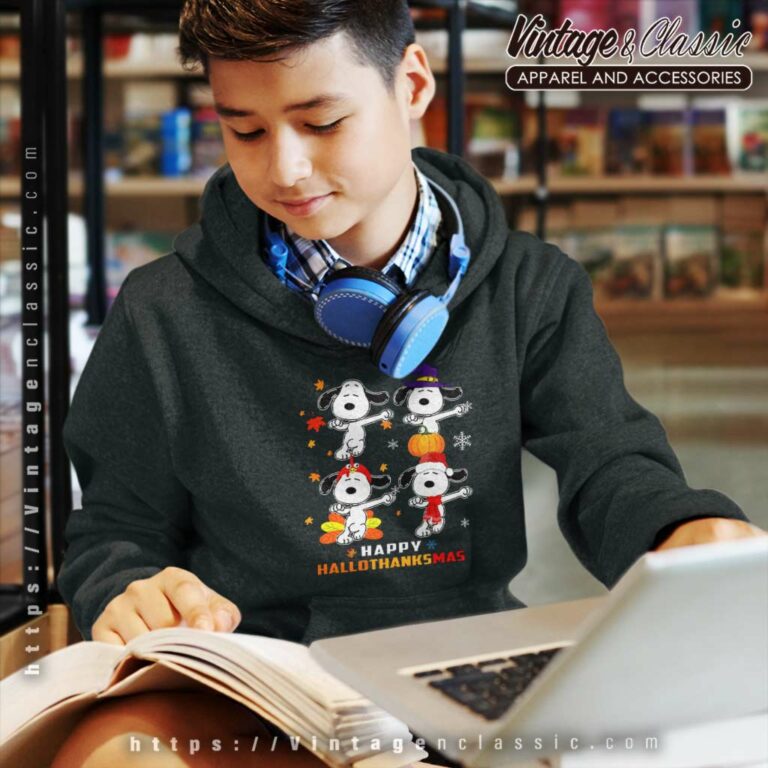 Snoopy Happy Hallo Thanksmas kids Hoodie Snoopy Happy Hallo Thanksmas kids Hoodie