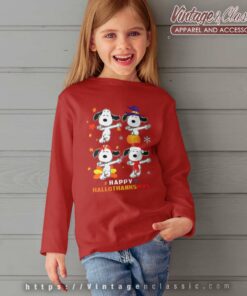 Snoopy Happy Hallo Thanksmas kids Longsleeves