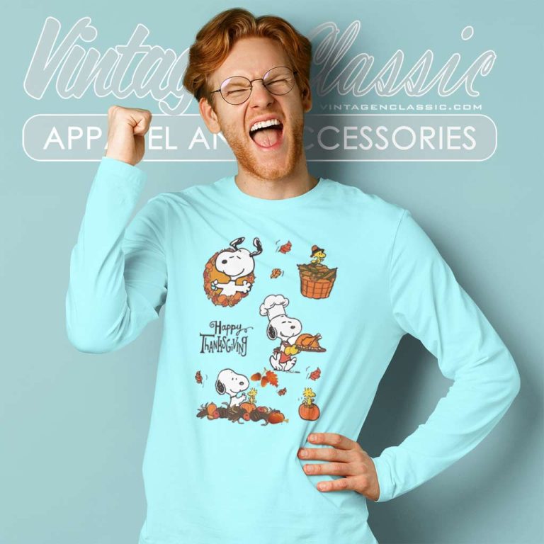 Snoopy Happy Thanksgiving Shirt Thanksgiving Day Long Sleeve Tee Snoopy Happy Thanksgiving Shirt Thanksgiving Day Long Sleeve Tee