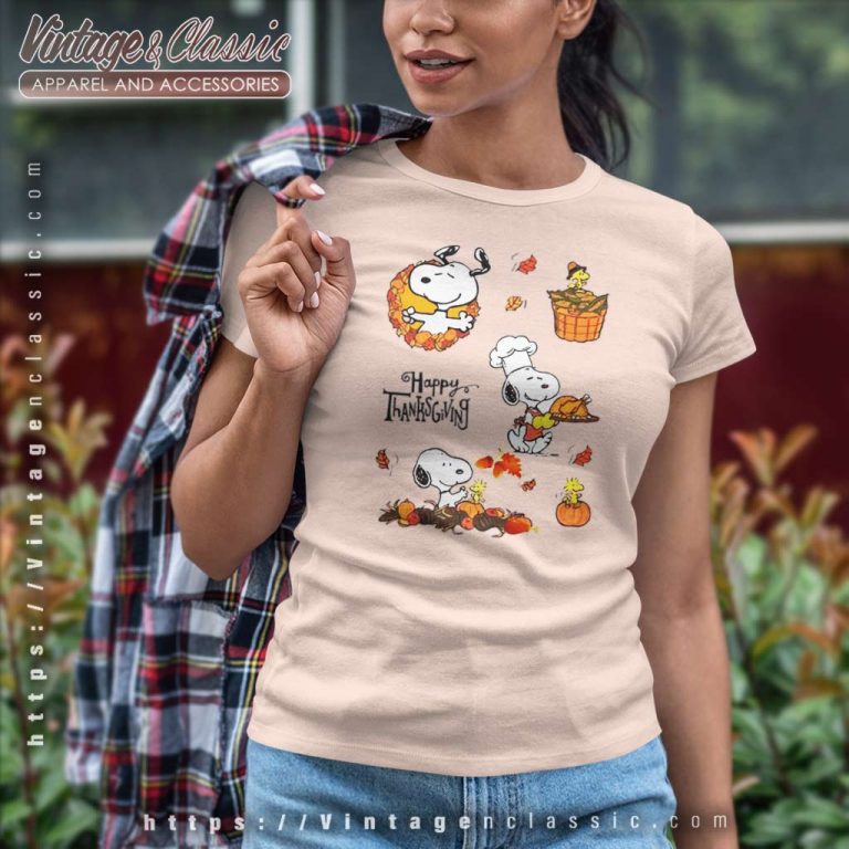 Snoopy Happy Thanksgiving Shirt Thanksgiving Day Women TShirt Snoopy Happy Thanksgiving Shirt Thanksgiving Day Women TShirt