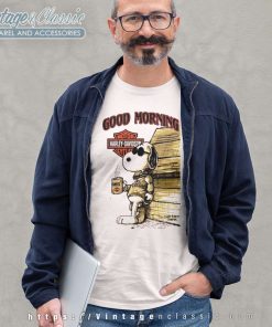 Snoopy Harley Davidson Good Morning Long sleeve