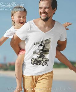 Snoopy Harley Davidson Have A Great Day Shirt 4 Snoopy Harley Davidson Have A Great Day V neck