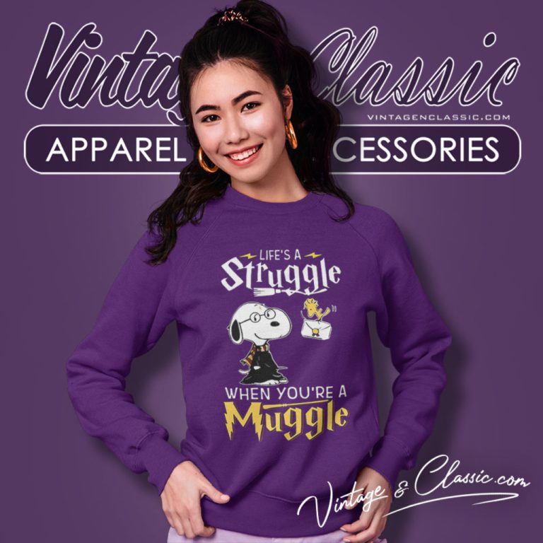 Snoopy Harry Potter Lifes A Struggle When You Are A Muggle Sweatshirt Snoopy Harry Potter Lifes A Struggle When You Are A Muggle Sweatshirt