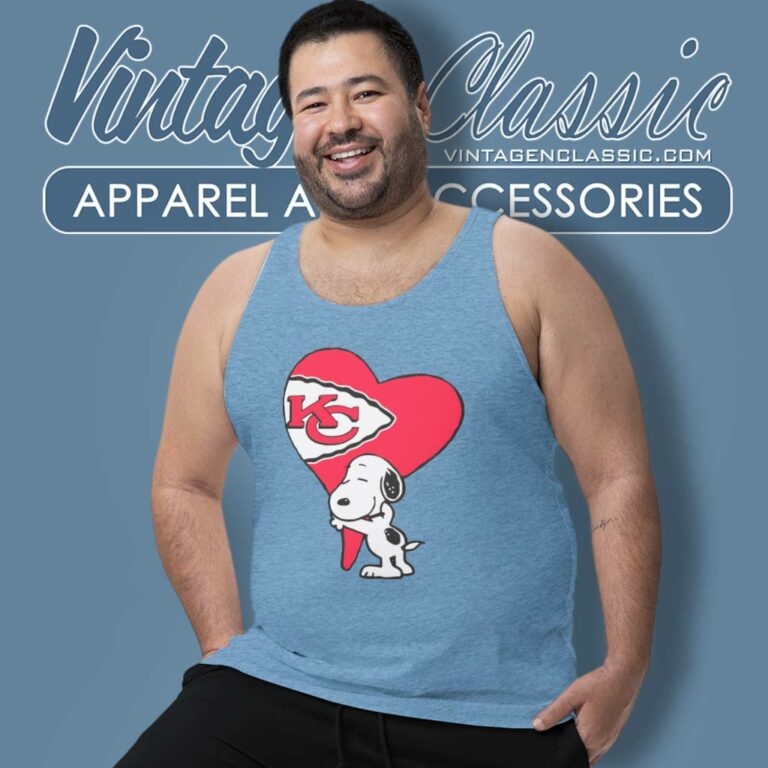 Snoopy Heart Love Kc Chiefs Tank Top Racerback Snoopy Heart Love Kc Chiefs Tank Top Racerback